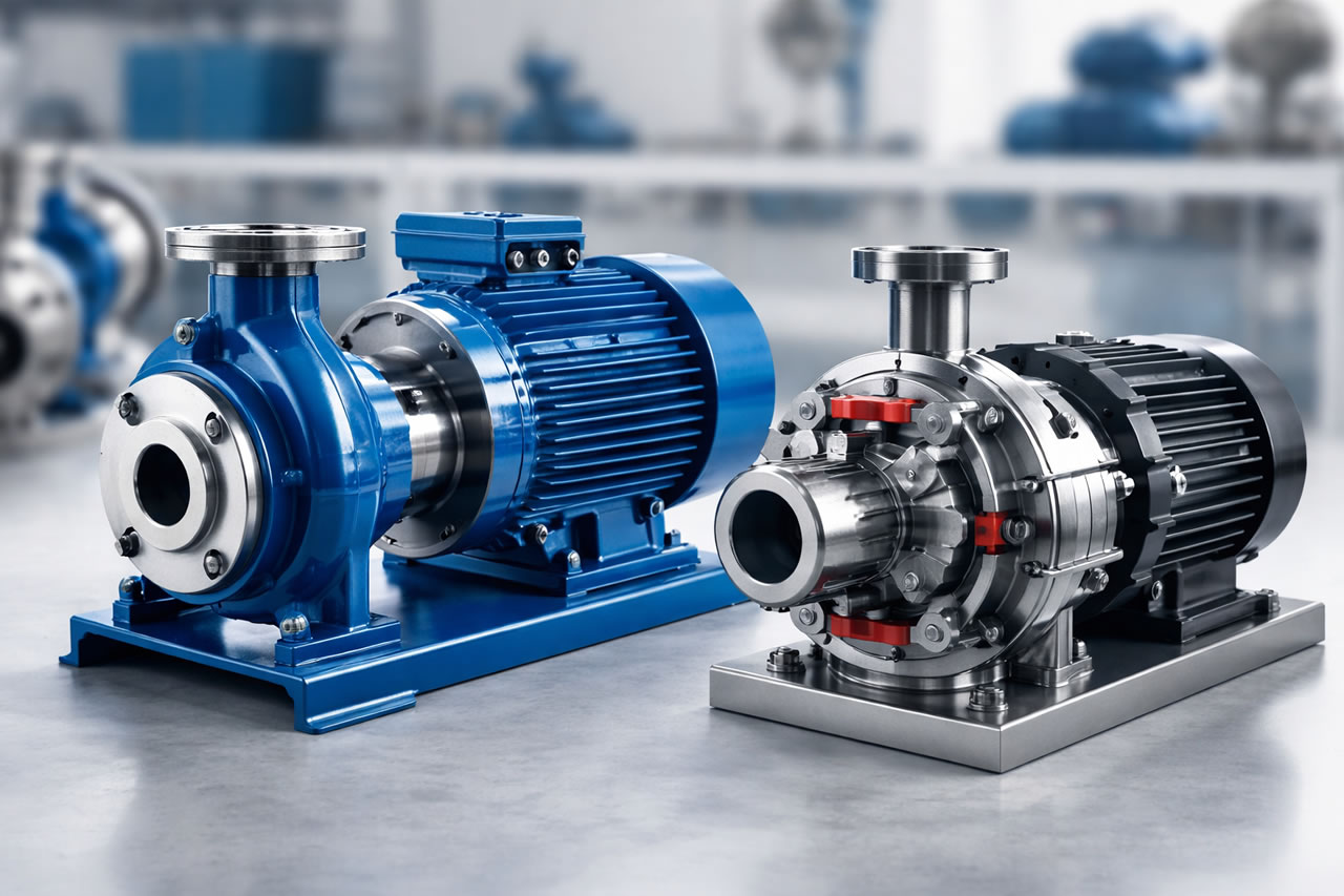 Bomba centrífuga ou bomba de engrenagem