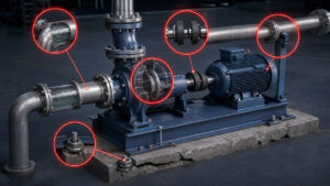 5 erros na instalação que reduzem a vida útil de uma bomba industrial